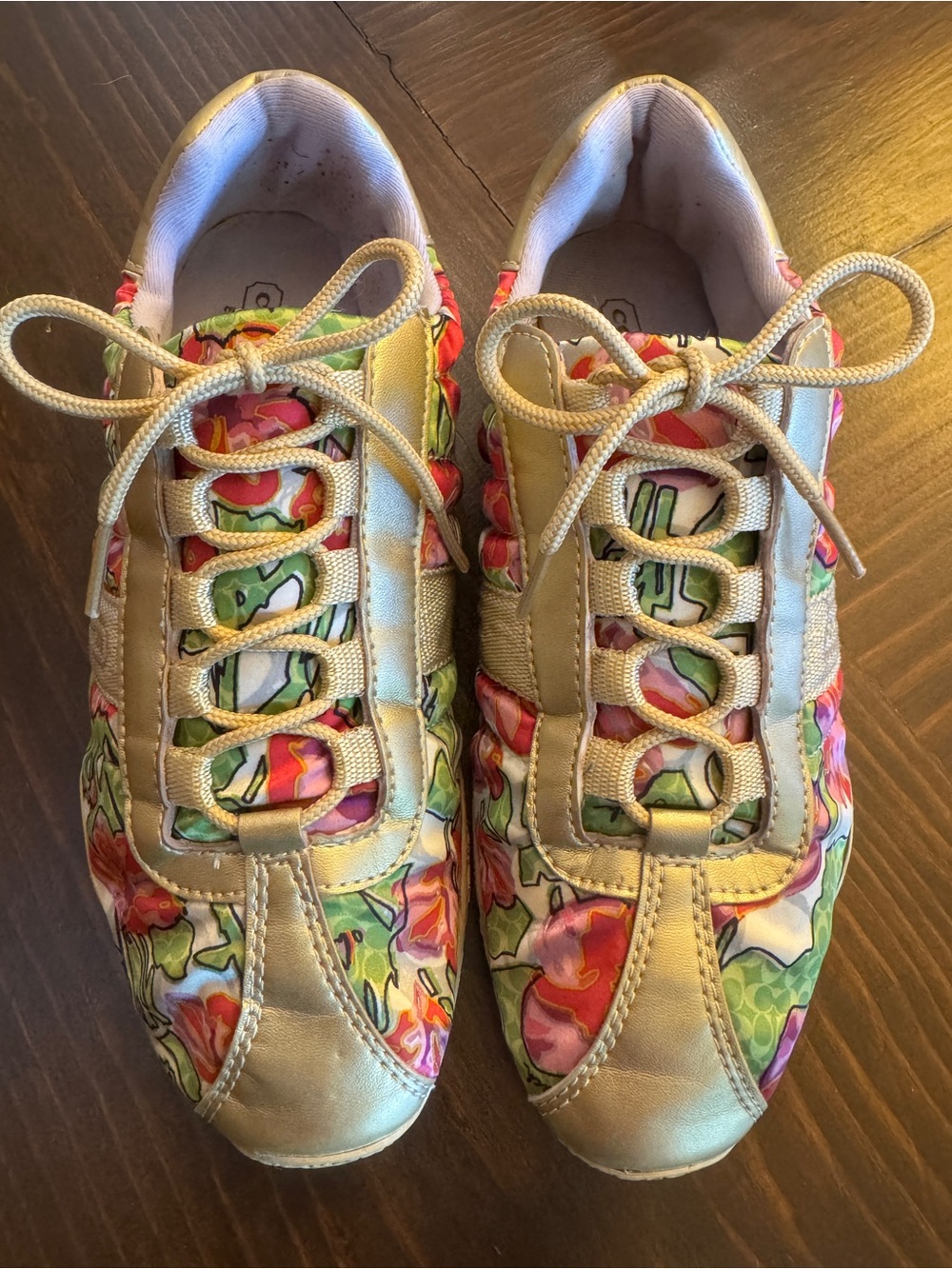 Coach Floral Lace-Up Fashion Sneakers - Picture 2 of 10